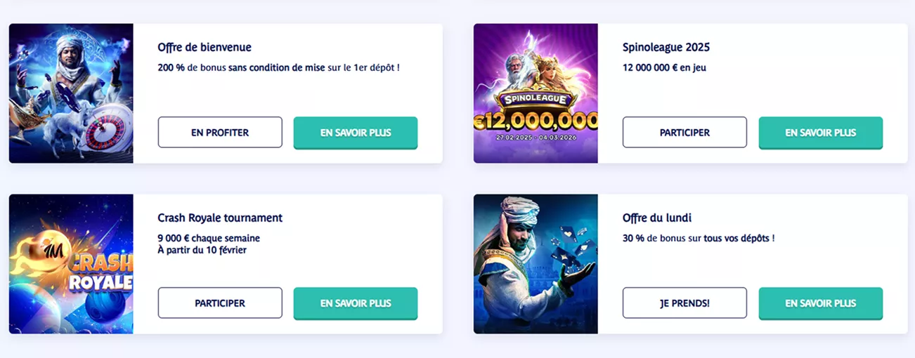 Prince Ali Casino | Offres exclusives chaque semaine